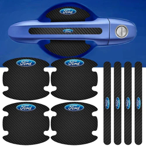 (8 Peças Para 4 Portas) Protetor De Maçaneta Para Porta do Carro Personalizado Anti Arranhões e Sujeira - MaxFiber™