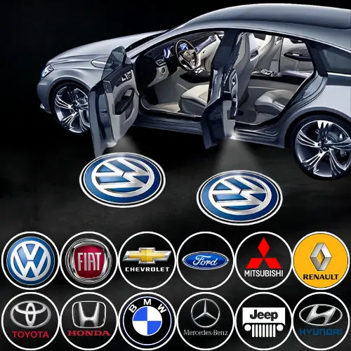 Projetor de Porta Automático Sem Fio Personalizado Luxcar™ + Brinde Grátis