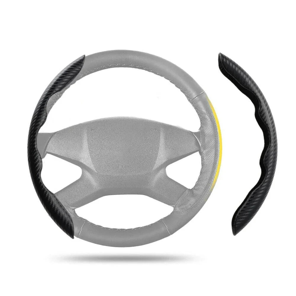 Capa de Volante de Carro Protetora Carbono Proteção Direção Tampa do Volantes Universal Antiderrapante Resistente Veicular